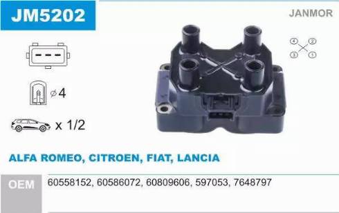 Janmor JM5202 - Bobina de inductie aaoparts.ro