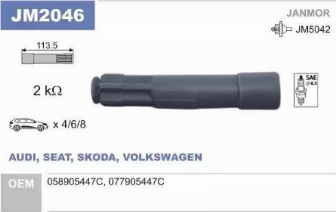 Janmor JM2046 - Manson cauciuc,bobina aaoparts.ro