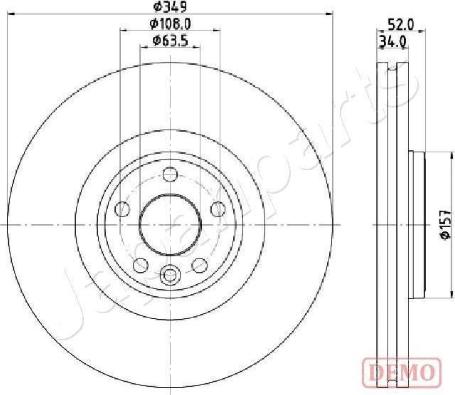 Japanparts DI-L17C - Disc frana aaoparts.ro