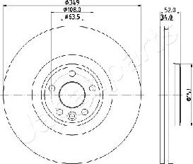 Japanparts DI-L17 - Disc frana aaoparts.ro