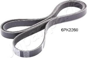Japanparts DV-6PK2260 - Curea transmisie cu caneluri aaoparts.ro