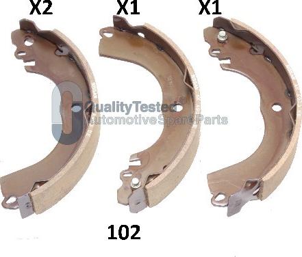 Japanparts GF102JM - Set saboti frana aaoparts.ro