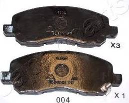 Japanparts PA-004AF - Set placute frana,frana disc aaoparts.ro