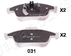 Japanparts PA-031AF - Set placute frana,frana disc aaoparts.ro