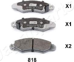 Japanparts PA-818AF - Set placute frana,frana disc aaoparts.ro