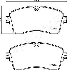 Japanparts PA-L14AF - Set placute frana,frana disc aaoparts.ro
