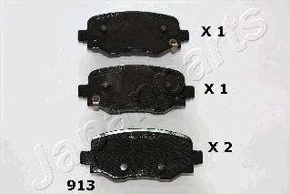 Japanparts PP-913AF - Set placute frana,frana disc aaoparts.ro