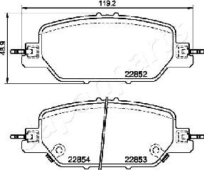 Honda 43022TLAA20 - Set placute frana,frana disc aaoparts.ro