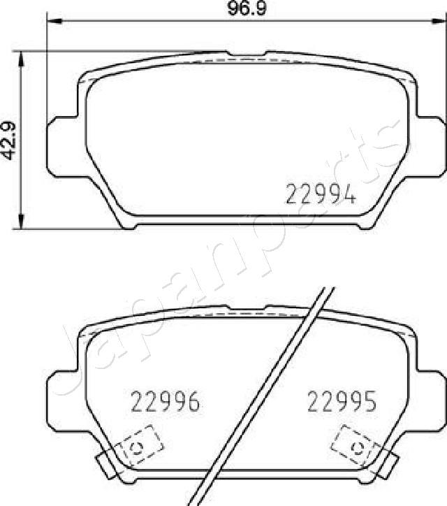 Japanparts PP-516AF - Set placute frana,frana disc aaoparts.ro