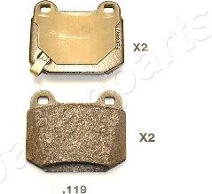 Japanparts PP-119AF - Set placute frana,frana disc aaoparts.ro