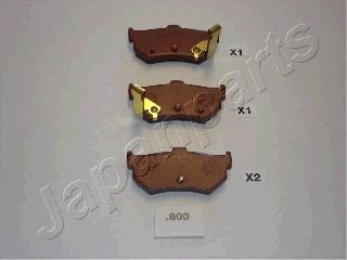 Japanparts PP-800AF - Set placute frana,frana disc aaoparts.ro
