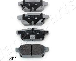 Japanparts PP-801AF - Set placute frana,frana disc aaoparts.ro