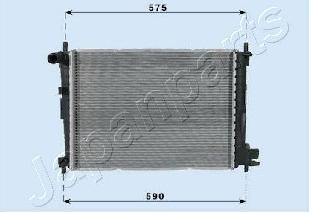 Japanparts RDA053066 - Radiator, racire motor aaoparts.ro