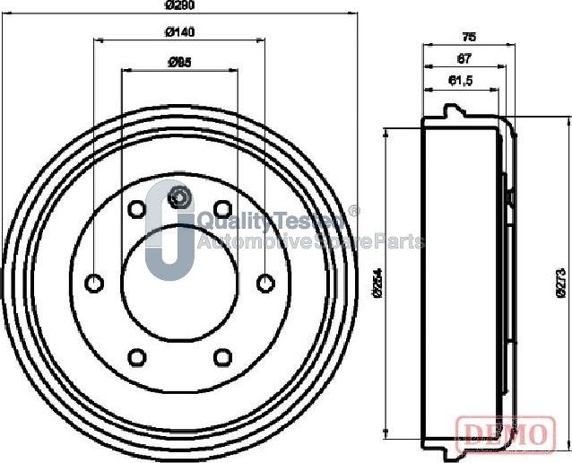 Japanparts TA0410JM - Tambur frana aaoparts.ro