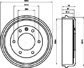 Japanparts TA-0410 - Tambur frana aaoparts.ro