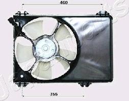 Japanparts VNT142001 - Ventilator, radiator aaoparts.ro