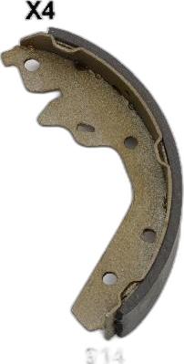 Japko 55914 - Set saboti frana aaoparts.ro