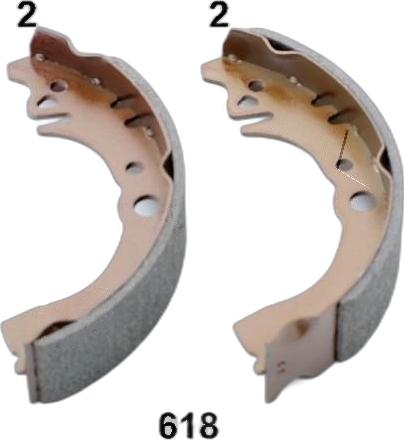 Japko 55618 - Set saboti frana aaoparts.ro