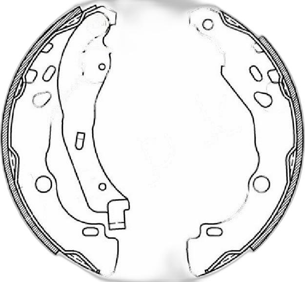 Japko 550602 - Set saboti frana aaoparts.ro