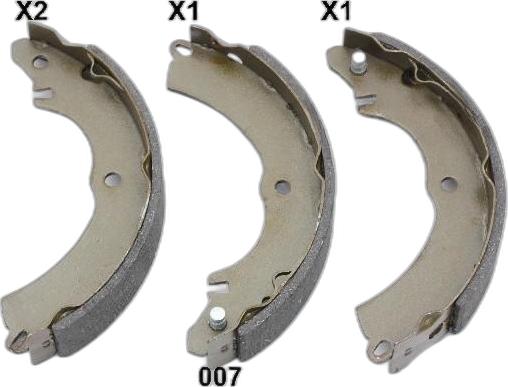 Japko 55007 - Set saboti frana aaoparts.ro