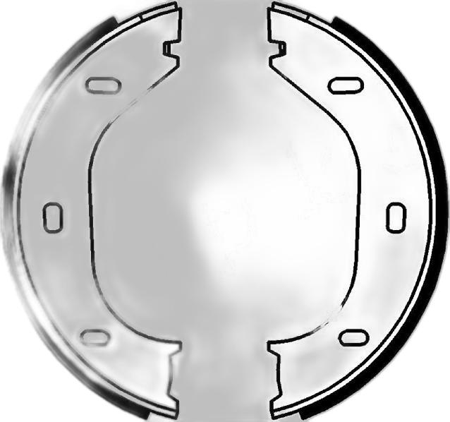 Japko 550233 - Set saboti frana, frana de mana aaoparts.ro