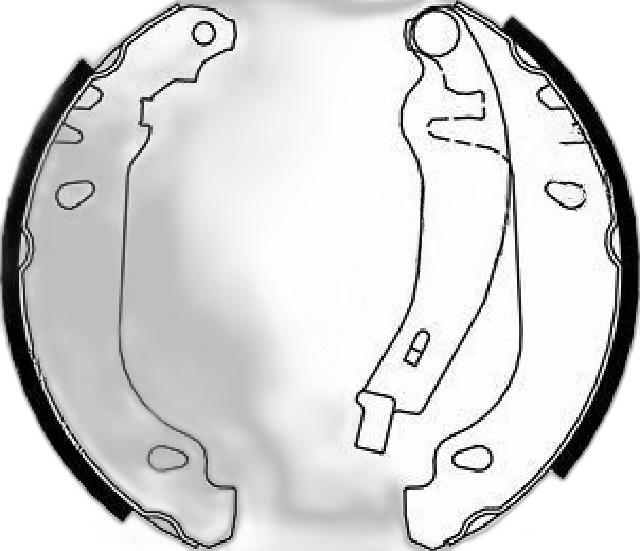 Japko 550719 - Set saboti frana aaoparts.ro