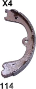 Japko 55114 - Set saboti frana, frana de mana aaoparts.ro