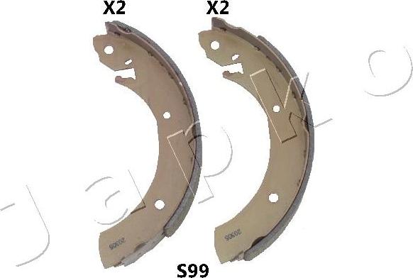 Japko 55S99 - Set saboti frana aaoparts.ro