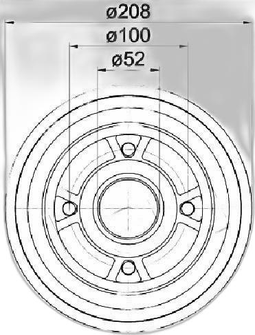 Japko 560709C - Tambur frana aaoparts.ro