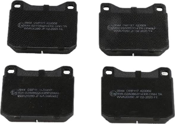 Japko 500944 - Set placute frana,frana disc aaoparts.ro