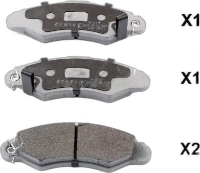 Japko 50818 - Set placute frana,frana disc aaoparts.ro