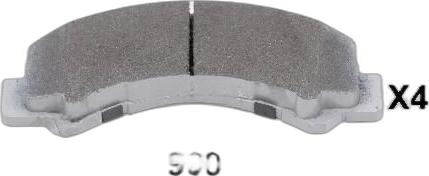Japko 51909 - Set placute frana,frana disc aaoparts.ro
