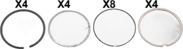 Japko 133444 - Segment piston aaoparts.ro
