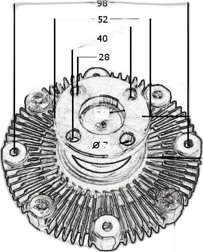 Japko 36801 - Cupla, ventilator radiator aaoparts.ro