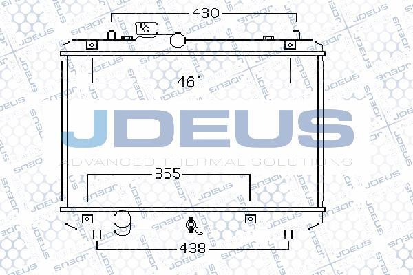 Jdeus 042M17 - Radiator, racire motor aaoparts.ro