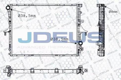 Jdeus 030M57 - Radiator, racire motor aaoparts.ro