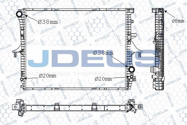 Jdeus 030M29 - Radiator, racire motor aaoparts.ro