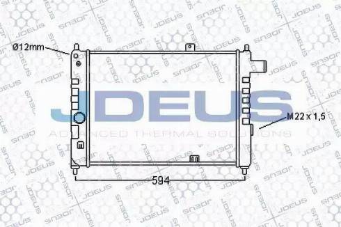 Jdeus 020M03 - Radiator, racire motor aaoparts.ro
