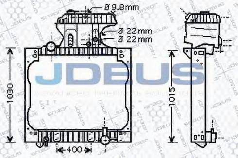 Jdeus 115M10 - Radiator, racire motor aaoparts.ro