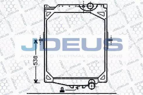 Jdeus 131M03A - Radiator, racire motor aaoparts.ro