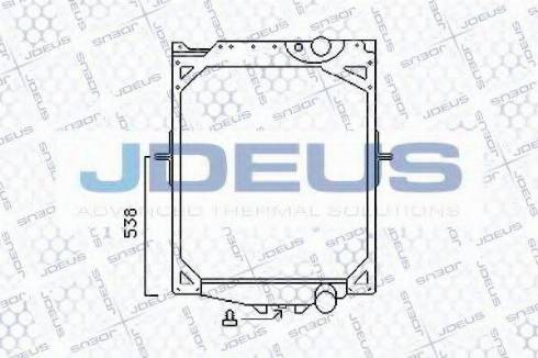 Jdeus 131M03 - Radiator, racire motor aaoparts.ro