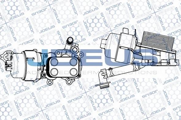 Jdeus M-4121140 - Radiator ulei, ulei motor aaoparts.ro