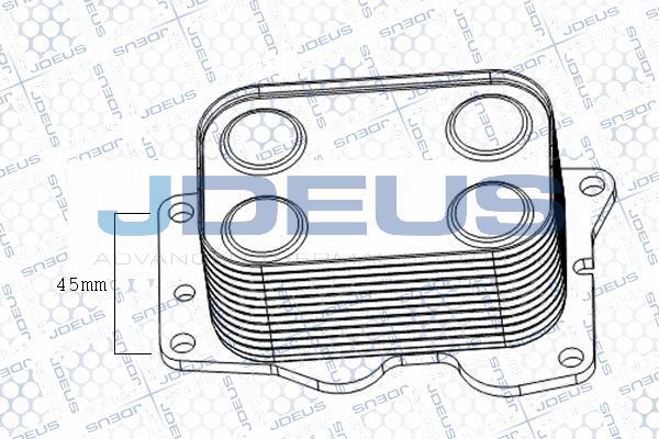 Jdeus M-4121141 - Radiator ulei, ulei motor aaoparts.ro