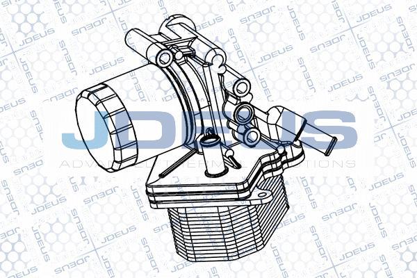 Jdeus M-4121160 - Radiator ulei, ulei motor aaoparts.ro