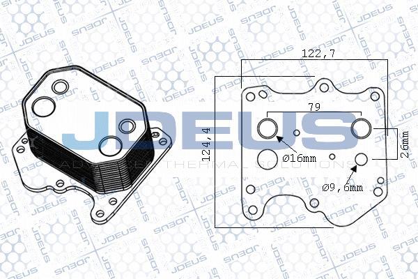 Jdeus M-4121161 - Radiator ulei, ulei motor aaoparts.ro