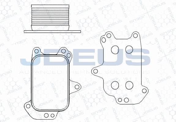 Jdeus M-4210461 - Radiator ulei, ulei motor aaoparts.ro