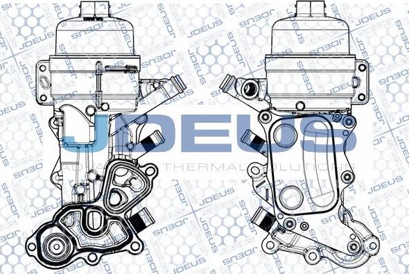 Jdeus M-4210350 - Radiator ulei, ulei motor aaoparts.ro
