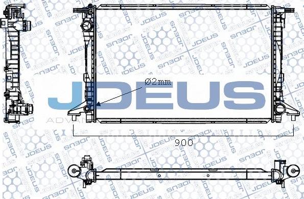 Jdeus M0010620 - Radiator, racire motor aaoparts.ro