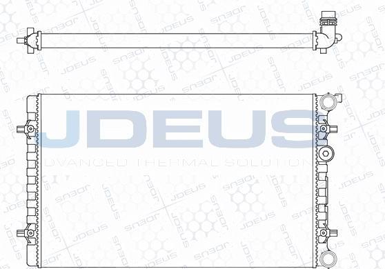 Jdeus M-001019A - Radiator, racire motor aaoparts.ro