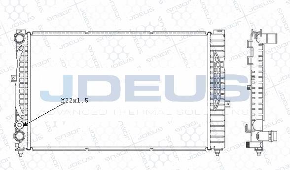 Jdeus M-0010180 - Radiator, racire motor aaoparts.ro